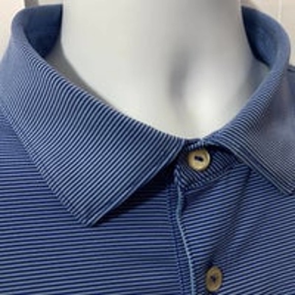 Peter Millar Polo Shirt Adult Extra Large XL Blue Mens Golf Soft Summer Comfort - Picture 7 of 11